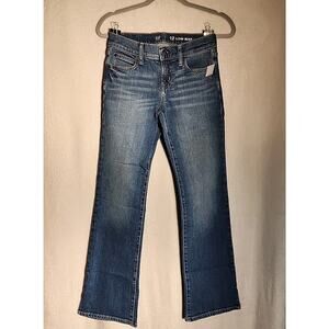Gap Teen Vintage Boot Cut Denim Jeans Medium Wash- Size 12 New